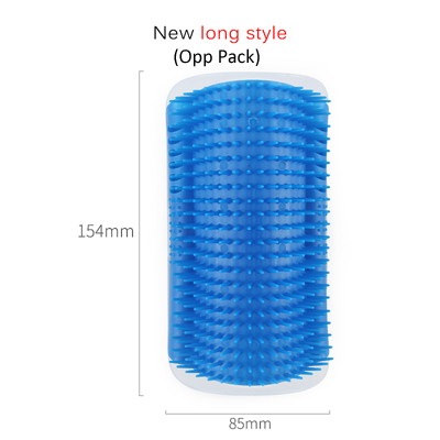 Cat Self-Grooming Corner Brush – Wall-Mounted Massage & Fur Cleaning Scratcher