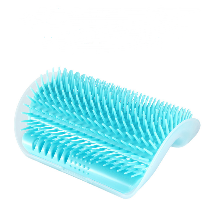 Cat Self-Grooming Corner Brush – Wall-Mounted Massage & Fur Cleaning Scratcher