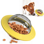 Bite-Resistant Dog Frisbee – Rotating Disc Fetch Toy for Outdoor Play & Training