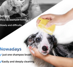 Pet Shampoo Brush & Massage Comb – Silicone Bath Scrubber for Dogs & Cats
