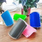 Cat Self-Grooming Corner Brush – Wall-Mounted Massage & Fur Cleaning Scratcher