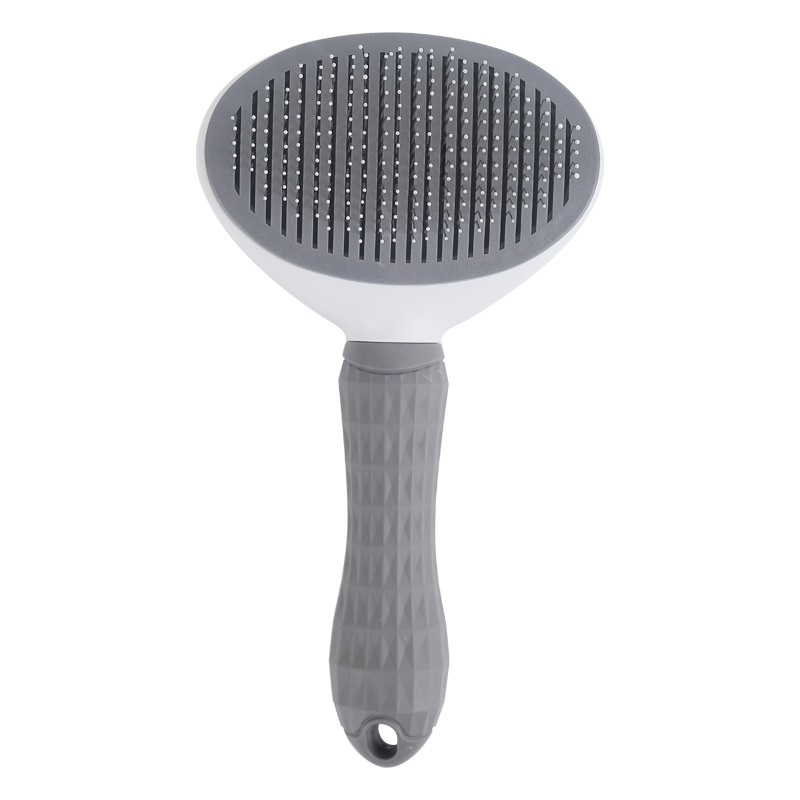 Self-Cleaning Cat Grooming Comb – One-Button Deshedding Brush for Short & Long Hair