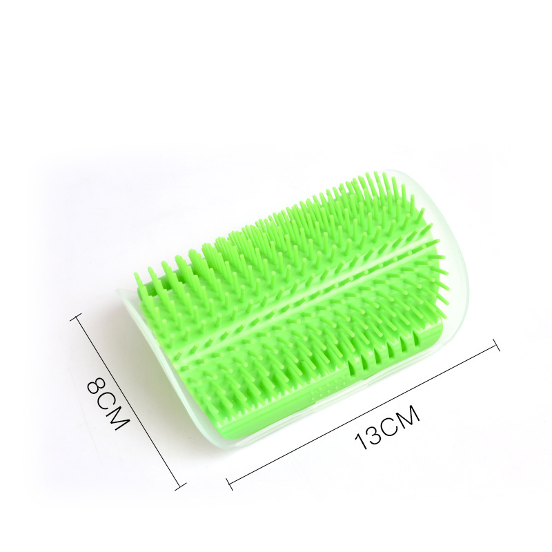 Cat Self-Grooming Corner Brush – Wall-Mounted Massage & Fur Cleaning Scratcher