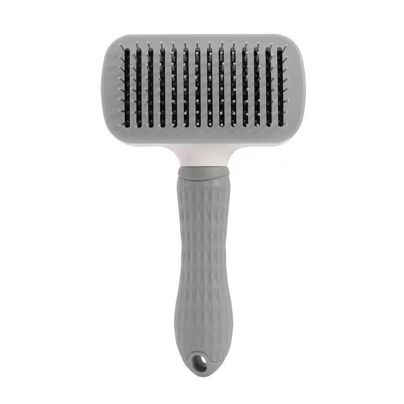 Self-Cleaning Cat Grooming Comb – One-Button Deshedding Brush for Short & Long Hair