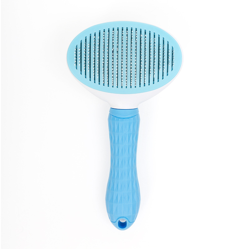 Self-Cleaning Cat Grooming Comb – One-Button Deshedding Brush for Short & Long Hair