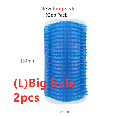 Cat Self-Grooming Corner Brush – Wall-Mounted Massage & Fur Cleaning Scratcher