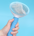 Self-Cleaning Cat Grooming Comb – One-Button Deshedding Brush for Short & Long Hair